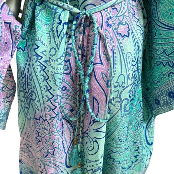 New Swim Cover Up Boho Mid Dress For Women Beach Party All Size Fits All - Picture 3 of 6